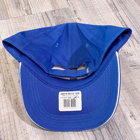 2/$20 Unisex Velcro Adjustable Chino Twill Ballcap Royal Blue / White NWT - Picture 5 of 6